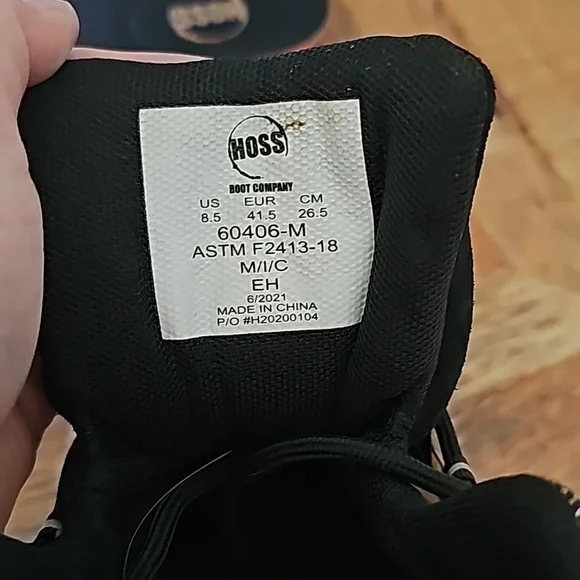 Hoss tan work boots sz 8.5 - Picture 4 of 6